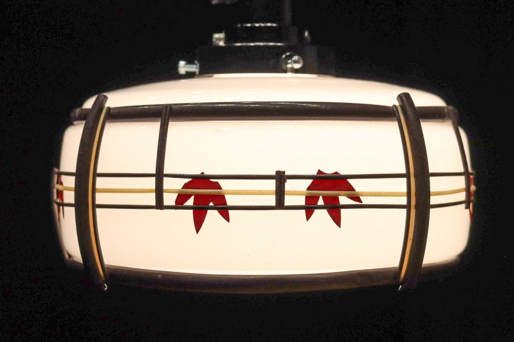 華やかな朱セルの紅葉模様で風情ある電笠　DC8446