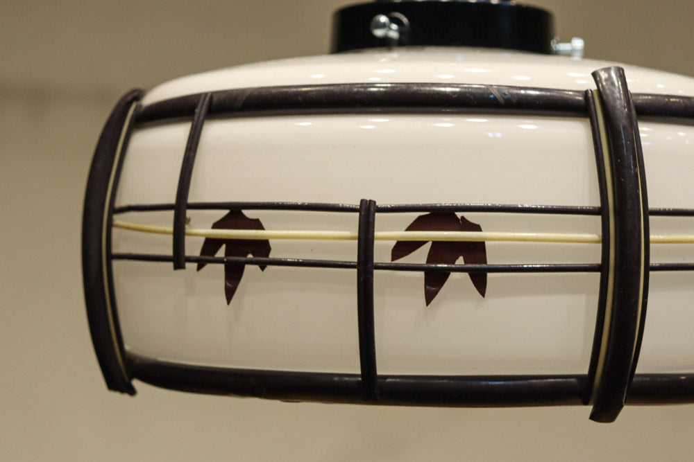 華やかな朱セルの紅葉模様で風情ある電笠　DC8446