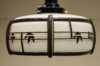 華やかな朱セルの紅葉模様で風情ある電笠　DC8446