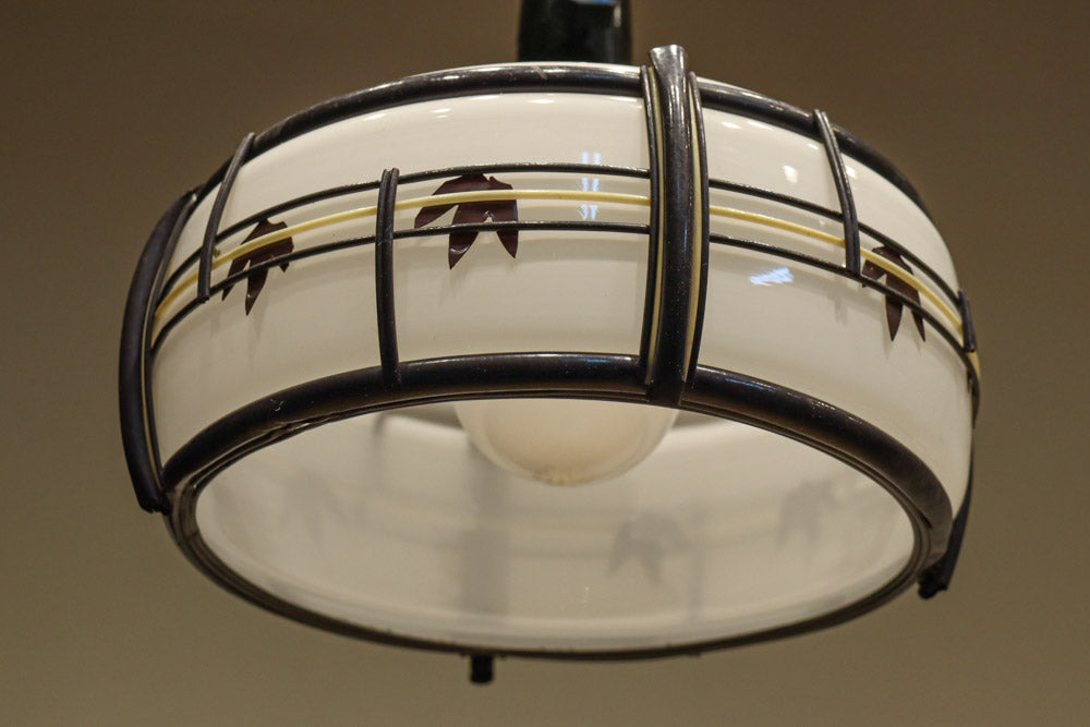 華やかな朱セルの紅葉模様で風情ある電笠　DC8446