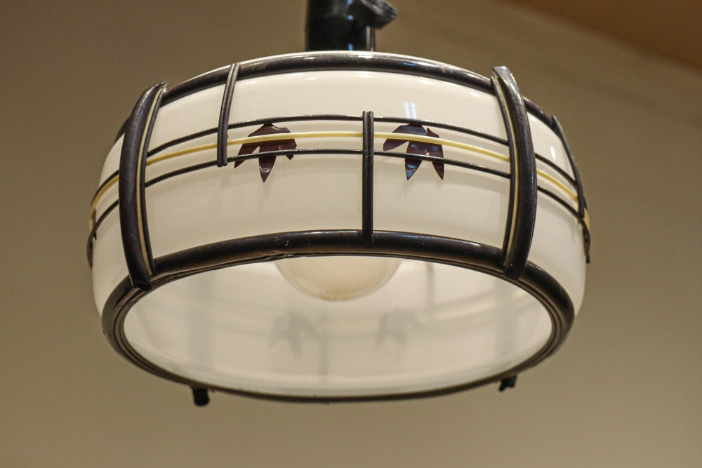 華やかな朱セルの紅葉模様で風情ある電笠　DC8446