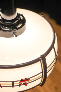 華やかな朱セルの紅葉模様で風情ある電笠　DC8446