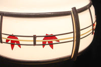 華やかな朱セルの紅葉模様で風情ある電笠　DC8446