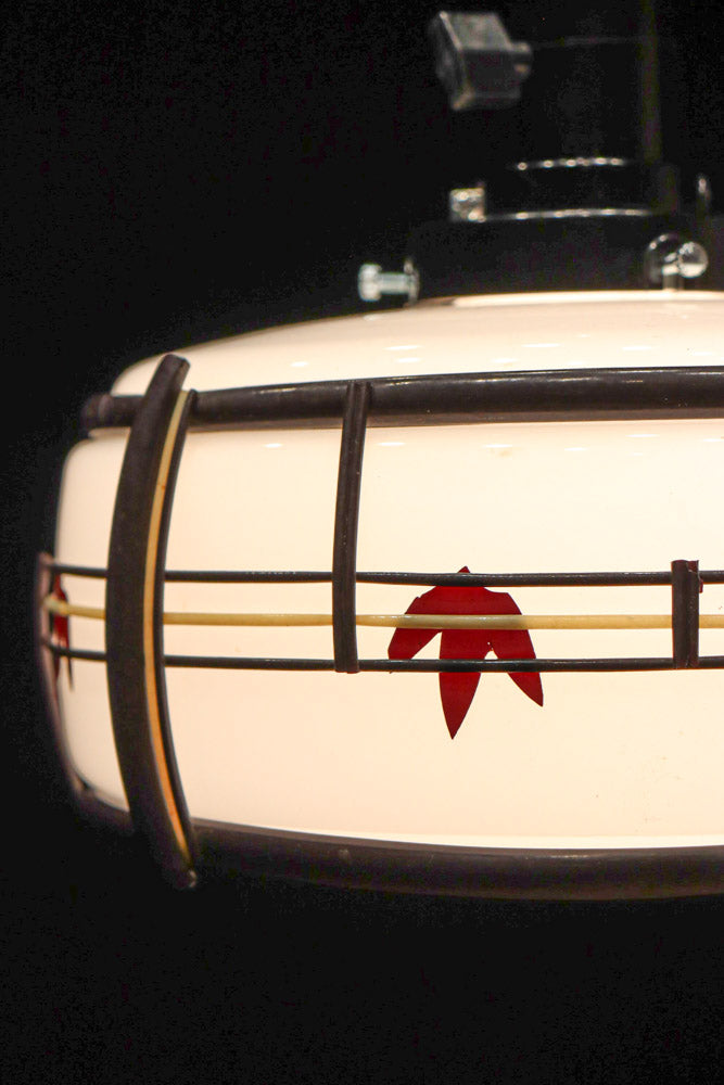 華やかな朱セルの紅葉模様で風情ある電笠　DC8446