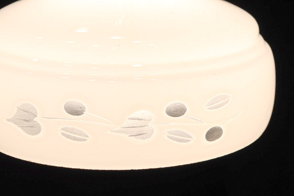 可愛らしい葉柄の透かし模様で風情ある電笠　DC8448