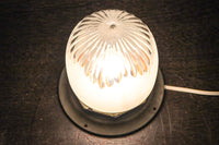 シャープな切子模様でレトロな雰囲気の天井直付け灯カバー　DC8453