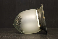 シャープな切子模様でレトロな雰囲気の天井直付け灯カバー　DC8453