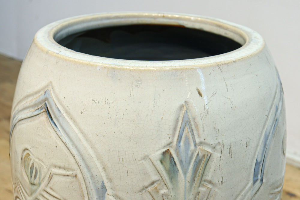 陶器　鑑賞用置物　花器　傘立て等 傘立て 陶器 かさたて 傘たて スタンド 傘入れ 高さ48cm 玄関 置き物