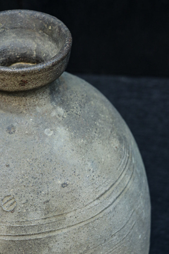 時代を重ねた自然の趣きある壺　DC8458