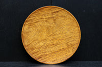 杢目の綺麗な高台付きの大きな丸盆　DC8462