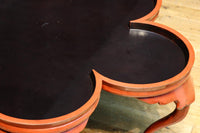 珍品!! 漆の味わいが素敵な花型の大きなお膳　DC8481