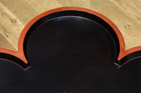 珍品!! 漆の味わいが素敵な花型の大きなお膳　DC8481