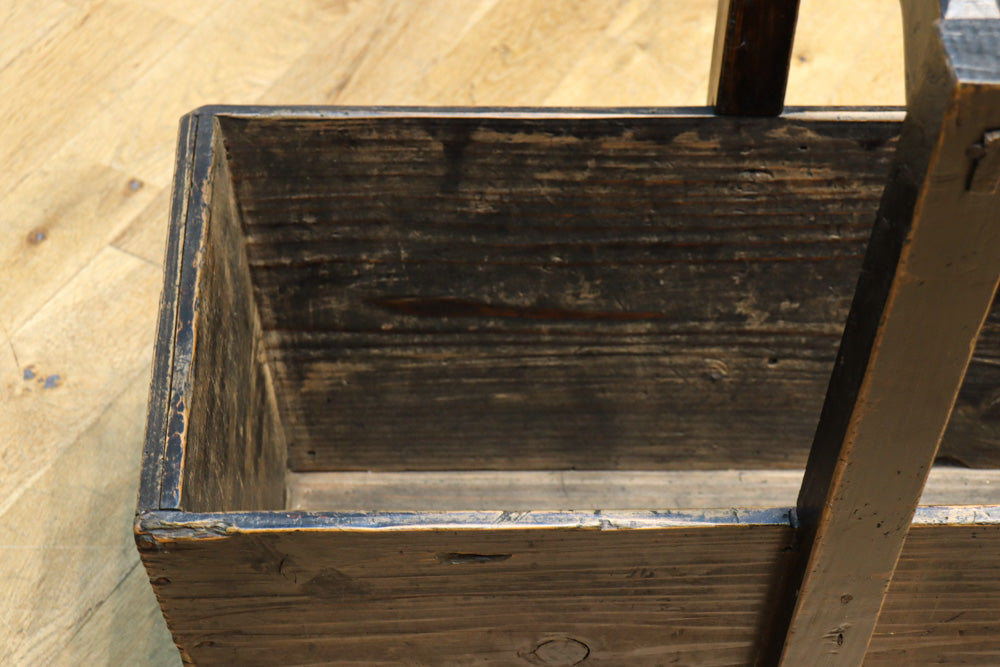 特大サイズ!! 可愛らしい持ち手の使い馴染んだ味わいのある炭入れ　DC8495