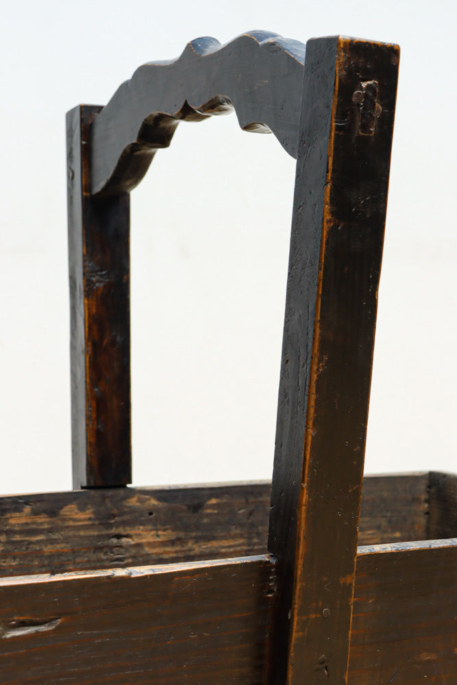 特大サイズ!! 可愛らしい持ち手の使い馴染んだ味わいのある炭入れ　DC8495