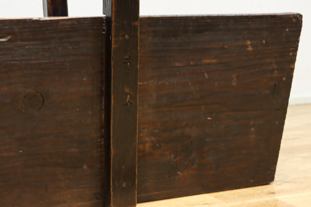 特大サイズ!! 可愛らしい持ち手の使い馴染んだ味わいのある炭入れ　DC8495