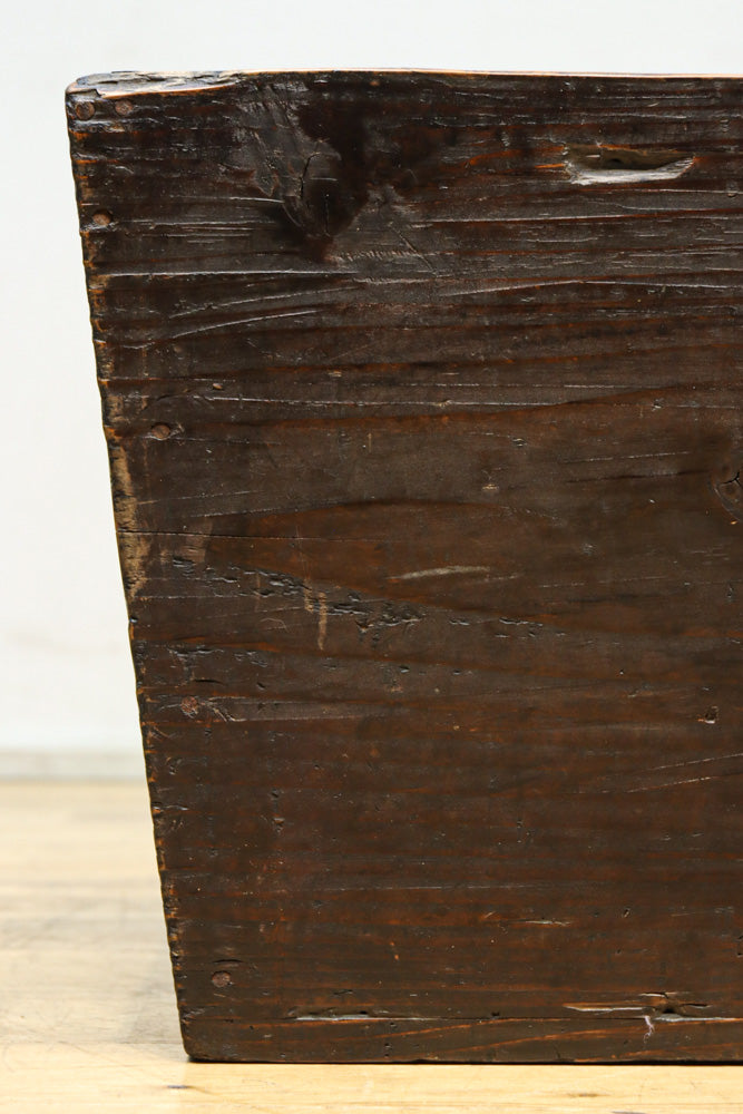 特大サイズ!! 可愛らしい持ち手の使い馴染んだ味わいのある炭入れ　DC8495