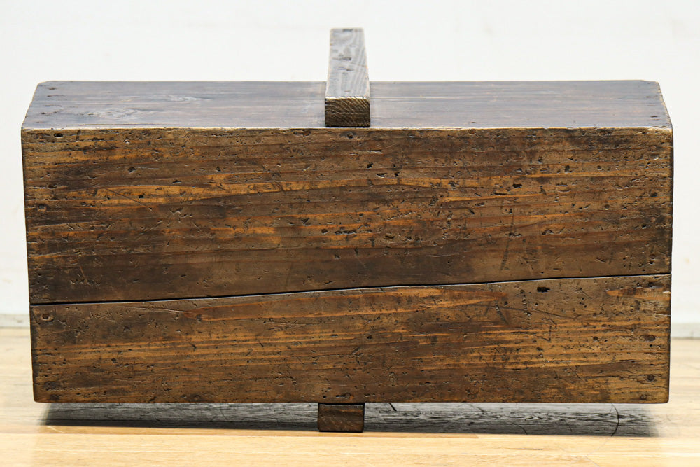 特大サイズ!! 可愛らしい持ち手の使い馴染んだ味わいのある炭入れ　DC8495