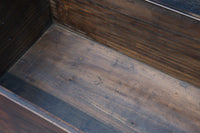 深みを増した古色の木製の岡持ち(蓋付き)　DC8498