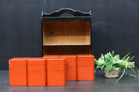 小型サイズ!! 朱漆で整えた重箱セット(慳貪戸の共箱付き)　DC8521