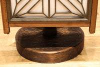 大きな麻の葉組子が浮かぶ可憐な佇まいのワーロン入り行灯　DC8529ab　在庫(a:1 b:0)台