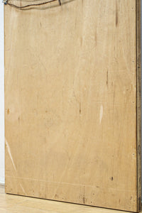 大型サイズ!! 木地色の木枠で温かみのある立て掛け鏡　DC8535