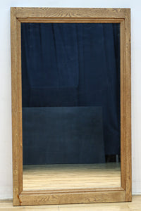 大型サイズ!! 木地色の木枠で温かみのある立て掛け鏡　DC8535