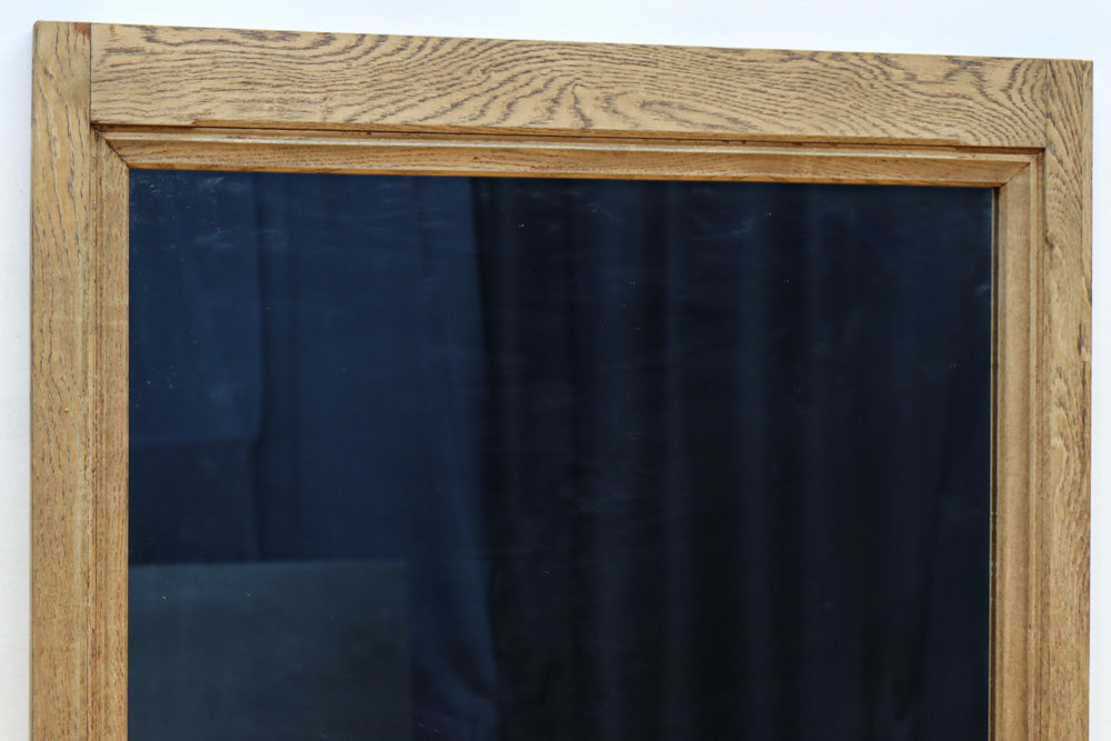 大型サイズ!! 木地色の木枠で温かみのある立て掛け鏡　DC8535