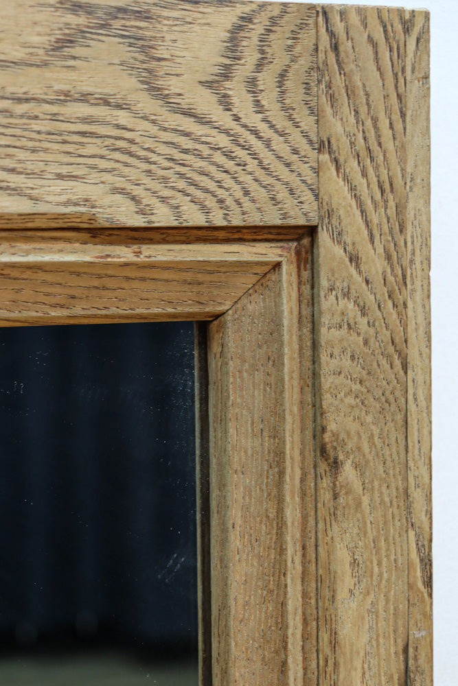 大型サイズ!! 木地色の木枠で温かみのある立て掛け鏡　DC8535