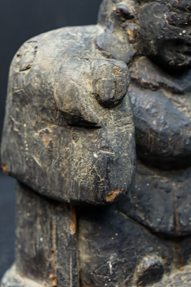 時代を重ねた風格漂う恵比寿様大黒様のセット　DC8543　在庫2体一組