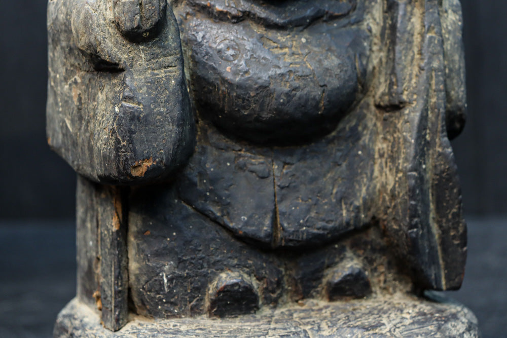 時代を重ねた風格漂う恵比寿様大黒様のセット　DC8543　在庫2体一組