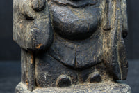 時代を重ねた風格漂う恵比寿様大黒様のセット　DC8543　在庫2体一組