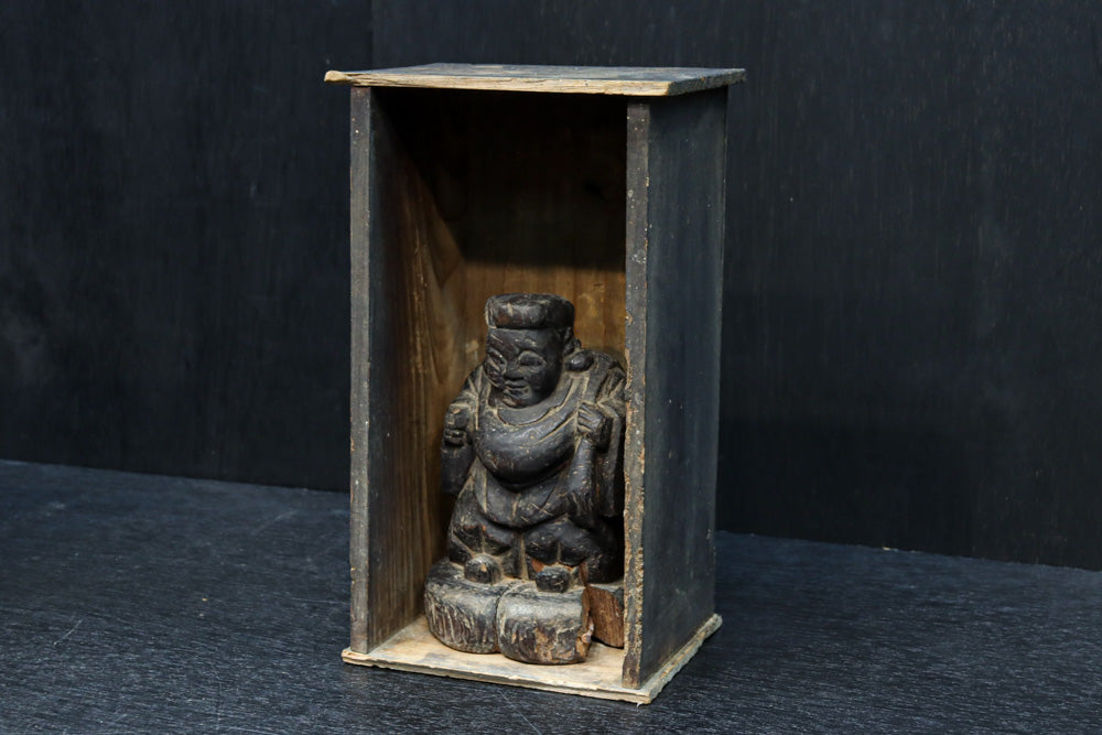 時代を重ねた風格漂う恵比寿様大黒様のセット　DC8543　在庫2体一組