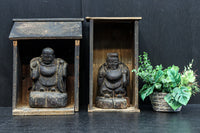 時代を重ねた風格漂う恵比寿様大黒様のセット　DC8543　在庫2体一組