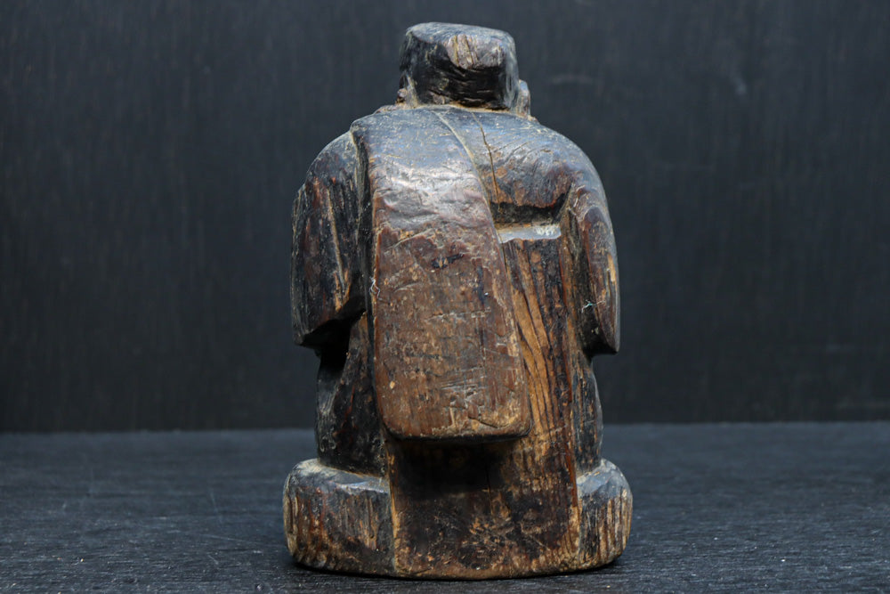 時代を重ねた風格漂う恵比寿様大黒様のセット　DC8543　在庫2体一組