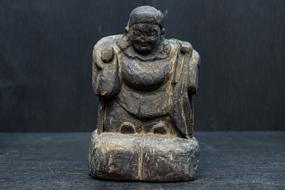 時代を重ねた風格漂う恵比寿様大黒様のセット　DC8543　在庫2体一組