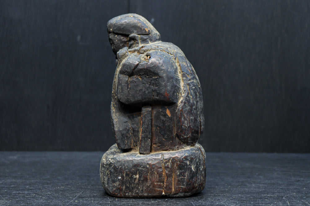 時代を重ねた風格漂う恵比寿様大黒様のセット DC8543 在庫2体一組 – 古