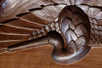 鶴を描いた持ち手付菓子型　DC8555