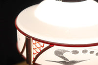 朱のセル装飾が雅な透かし模様入り電笠　DC8572