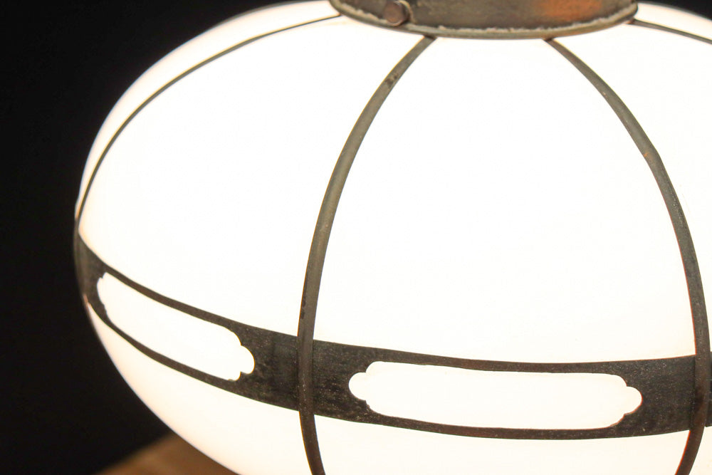 時代を経た味わいが風情ある雪洞型電笠　DC8576