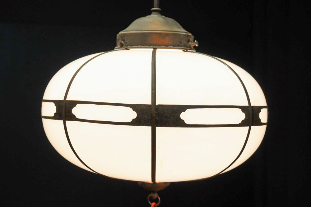 時代を経た味わいが風情ある雪洞型電笠　DC8576