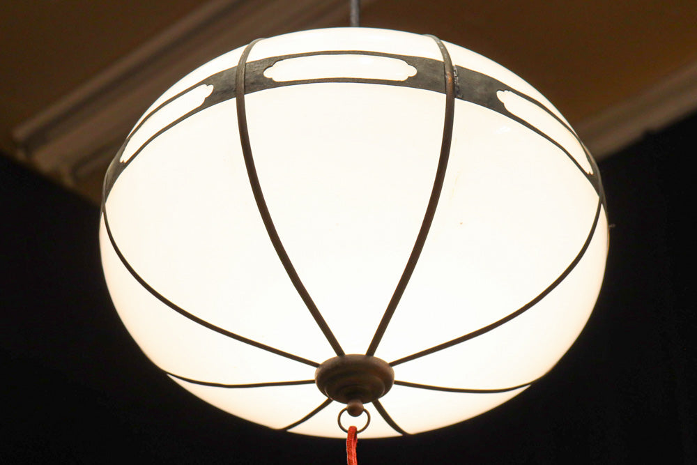 時代を経た味わいが風情ある雪洞型電笠　DC8576