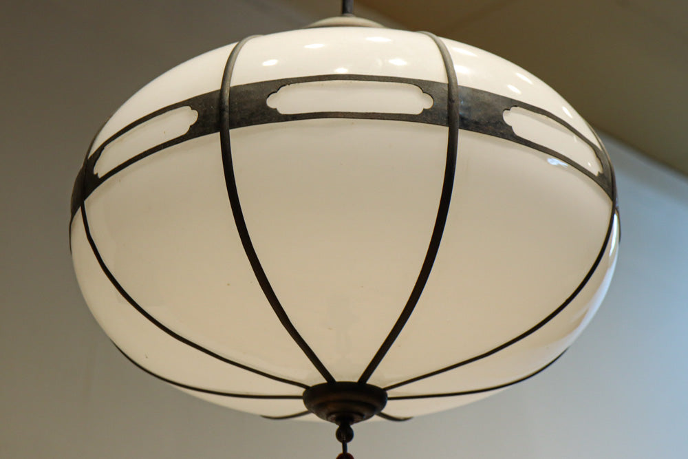 時代を経た味わいが風情ある雪洞型電笠　DC8576