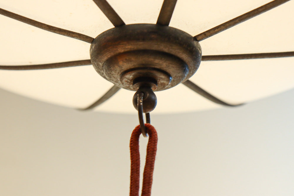 時代を経た味わいが風情ある雪洞型電笠　DC8576