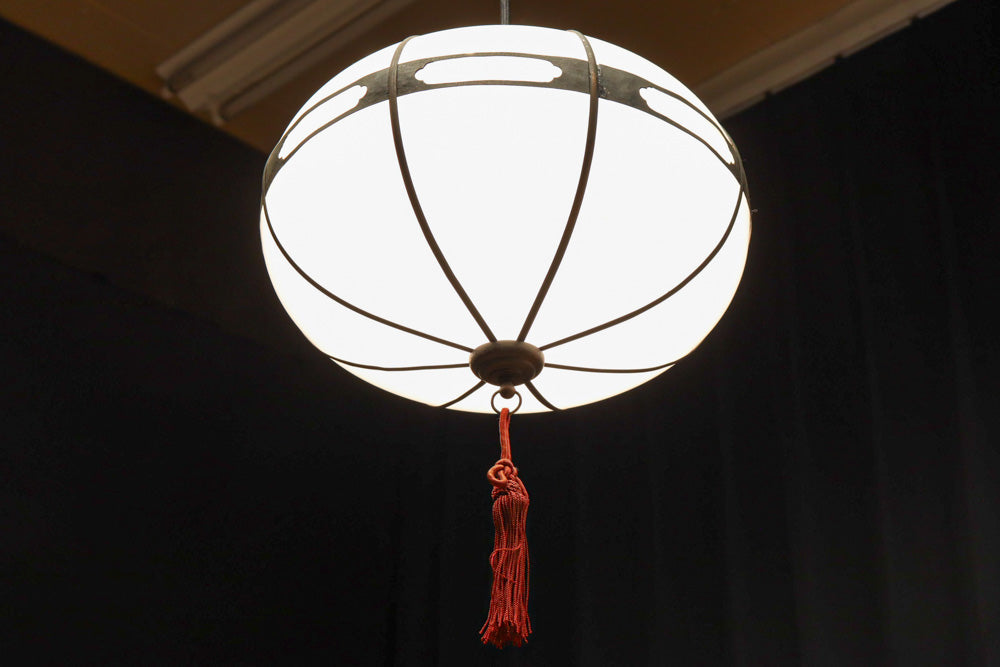 時代を経た味わいが風情ある雪洞型電笠　DC8576