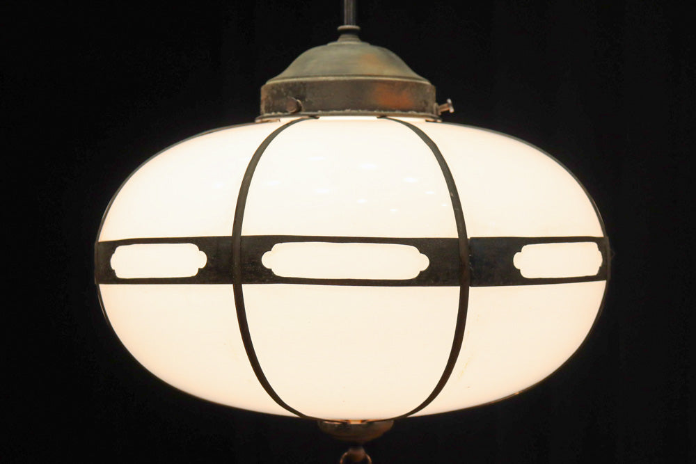 時代を経た味わいが風情ある雪洞型電笠　DC8576