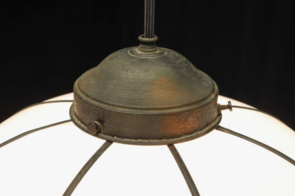 時代を経た味わいが風情ある雪洞型電笠　DC8576