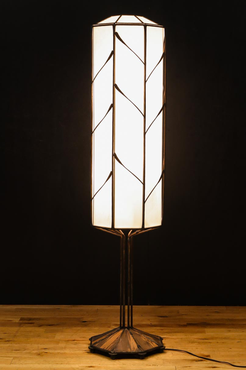 高さ1370ミリ!! 和モダンなフレームデザインのスタンドライト　 DC8586