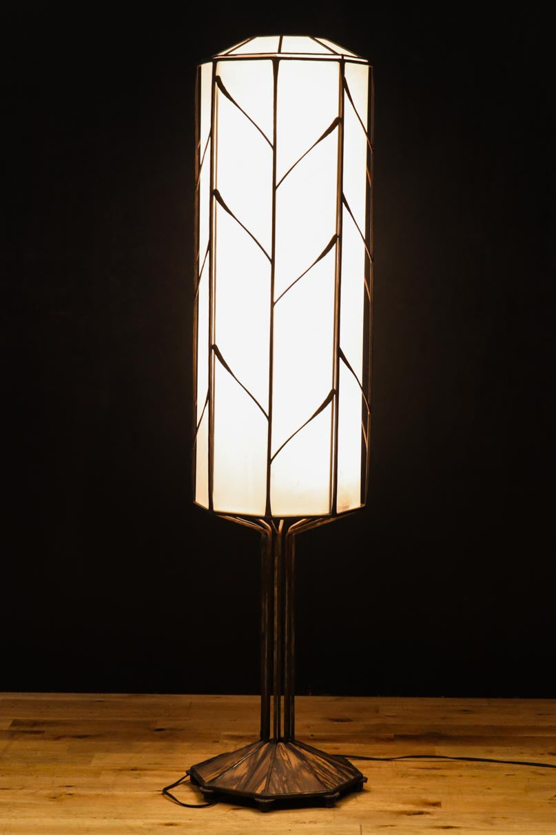 高さ1370ミリ!! 和モダンなフレームデザインのスタンドライト　 DC8586