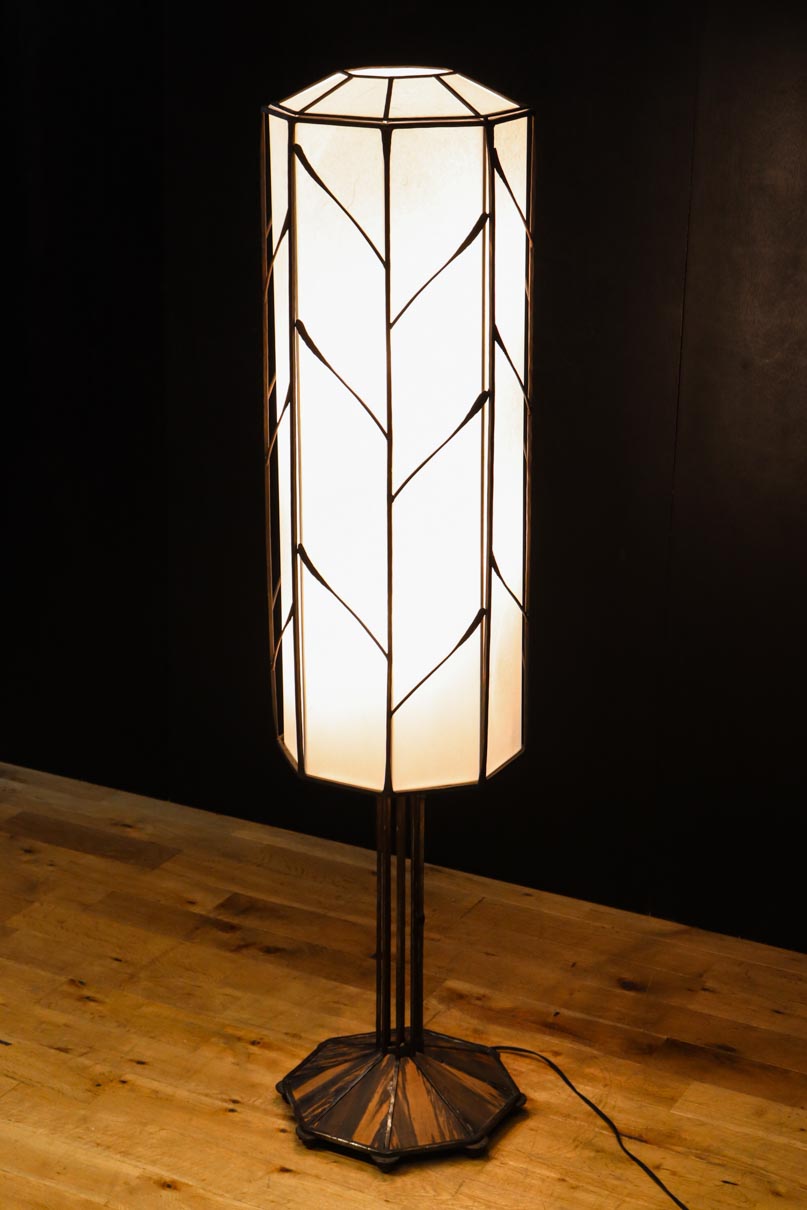 高さ1370ミリ!! 和モダンなフレームデザインのスタンドライト　 DC8586