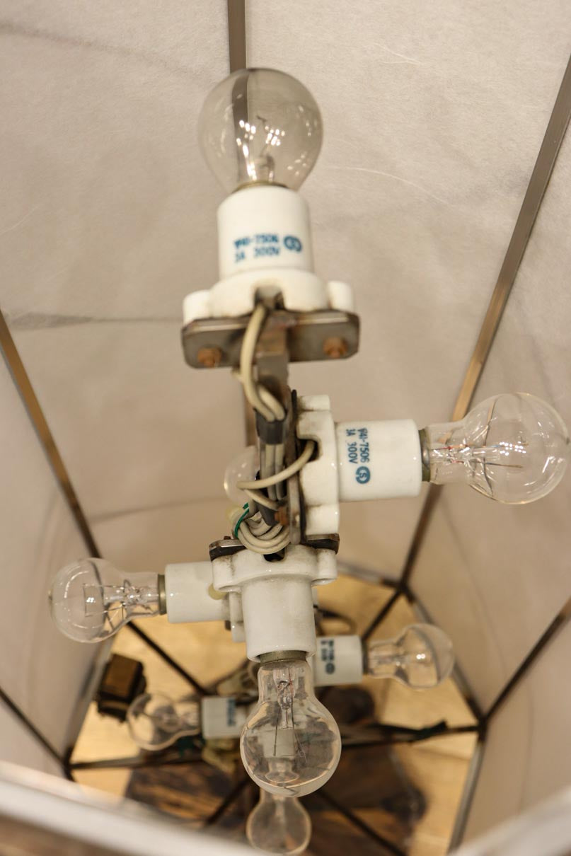 高さ1370ミリ!! 和モダンなフレームデザインのスタンドライト　 DC8586